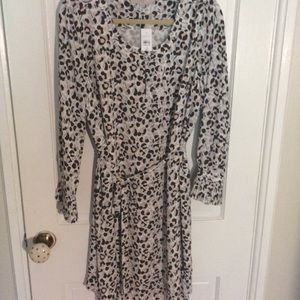 LOFT tie waist dress